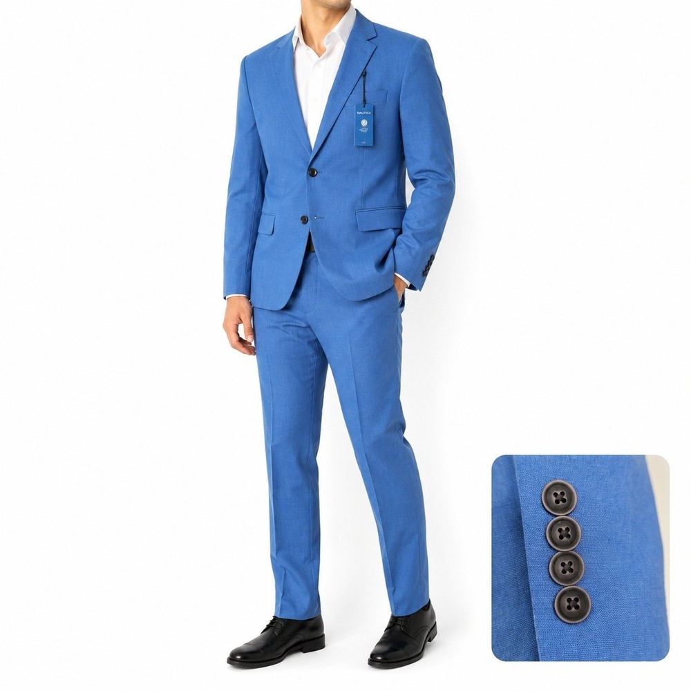 Nautica Bright Blue Two-Piece Suit